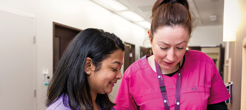 Photo of two midwives