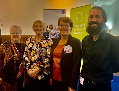 Veronica Casey, Allyson Warrington, Felicity Dalzell and David Carpenter attend the Nursing Now campaign finale