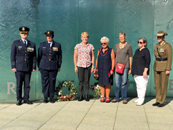 Members of the ACT board of the NMBA laying a wreath on Anzac Day. 