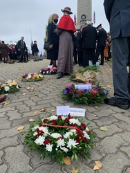 Hobart Board members laying wreath at Anzac Dawn Service