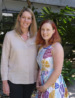 Sari Holland and Samantha West from Townsville University Hospital