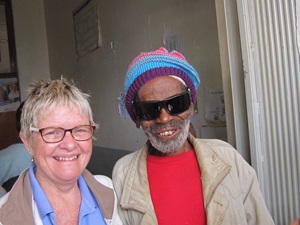Julie Tyers with a happy patient in Ginir